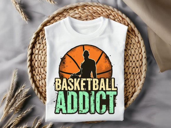 Basketball Addict T-Shirt Design