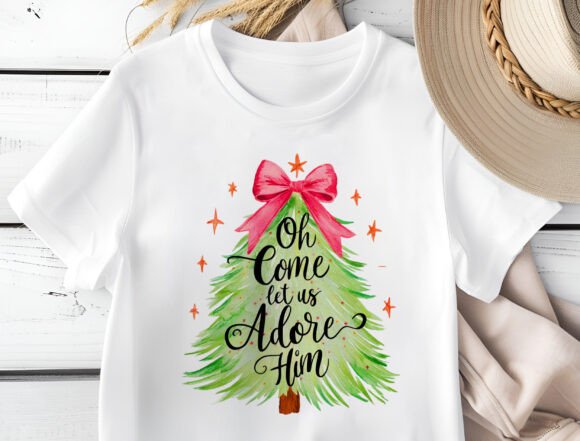 Christmas Tree Png, Religious Christmas T-Shirt Designs