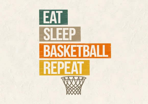 Eat Sleep Basketball T-Shirt Design