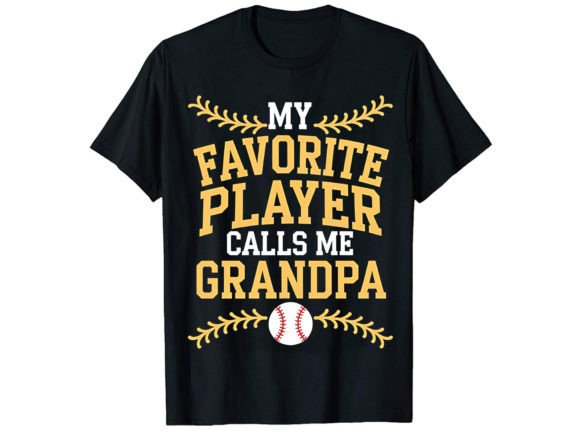 Favorite Player Grandpa T Shirt Design