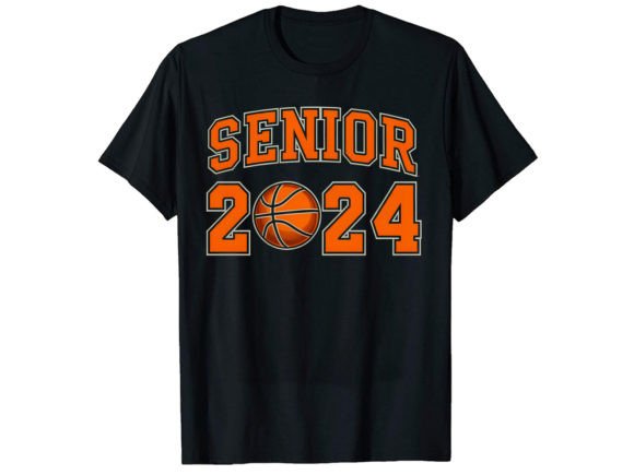 Senior 2024 Basketball T-Shirt Design